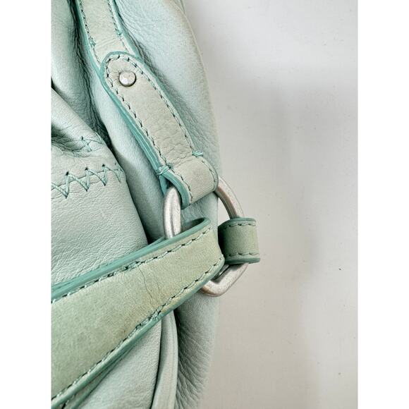 vintage sigrid olsen light blue leather hobo purse - Picture 11 of 13